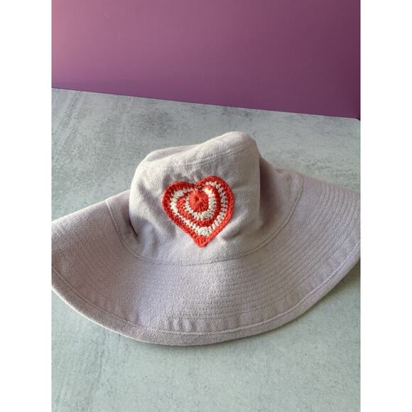 Kerri Rosenthal Terry Cloth Sunny Daze Bucket Hat lavender heart anthropologie main image 7